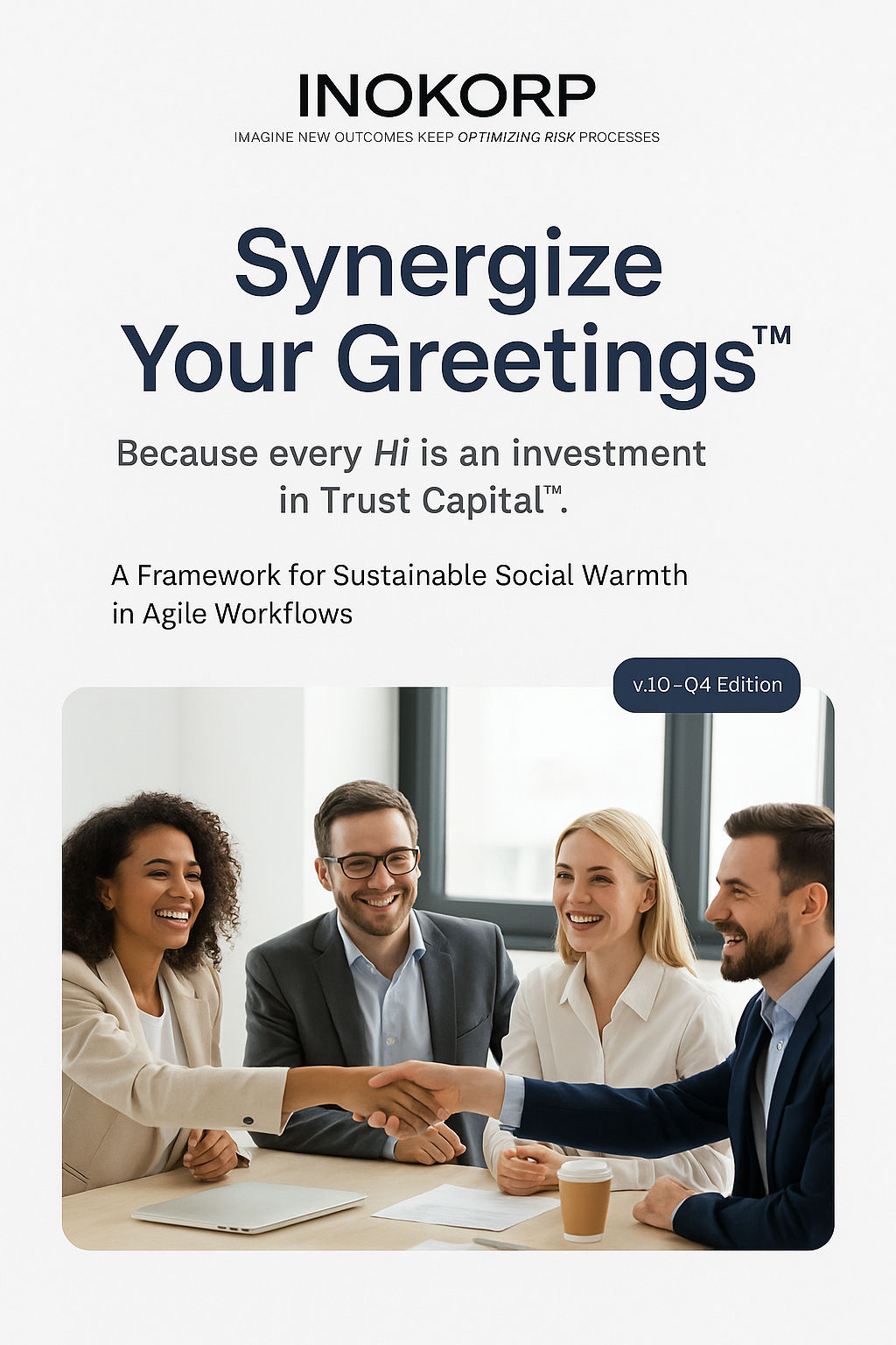 Synergize Your Greetings™
A Framework for Sustainable Social Warmth in Agile Workflows
(v1.0 – Q4 Edition)