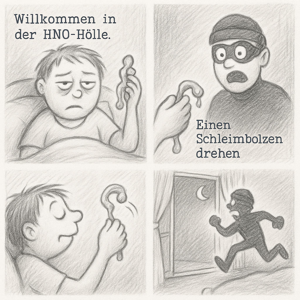 Schleimbolzen Abwehrsystem in Action