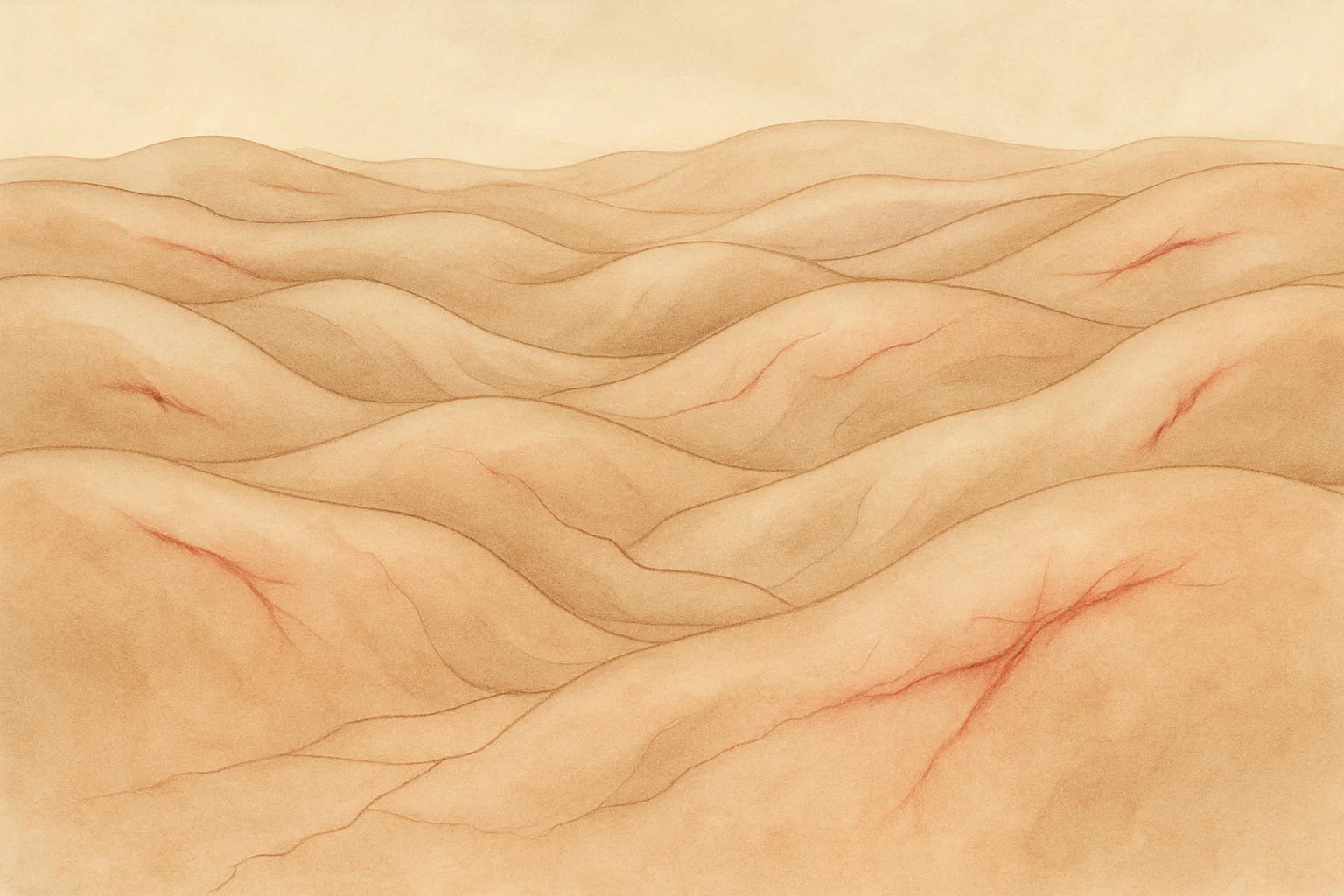Eine Hautlandschaft – aufgeraut, empfindsam, stiller Zeuge systemischer Reizung.